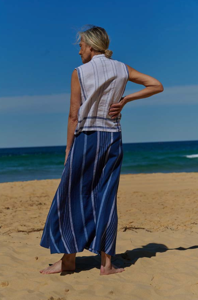 Porcelain Long A Line Skirt WAS $380