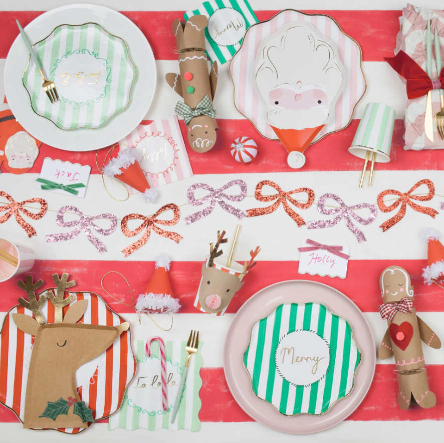 Reindeer with Holly Plates WAS $20