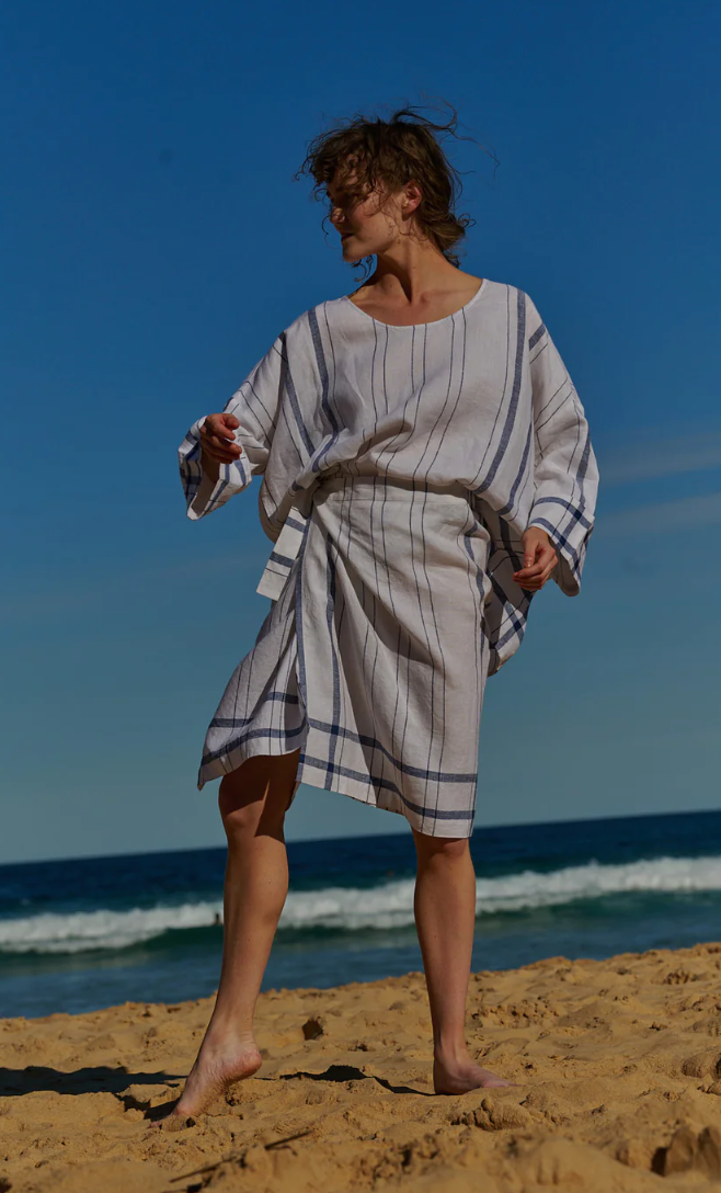 Porcelain Tide Sarong Skirt WAS $320