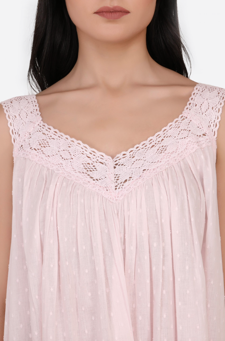 Laced V-Neck Nightie HALF PRICE