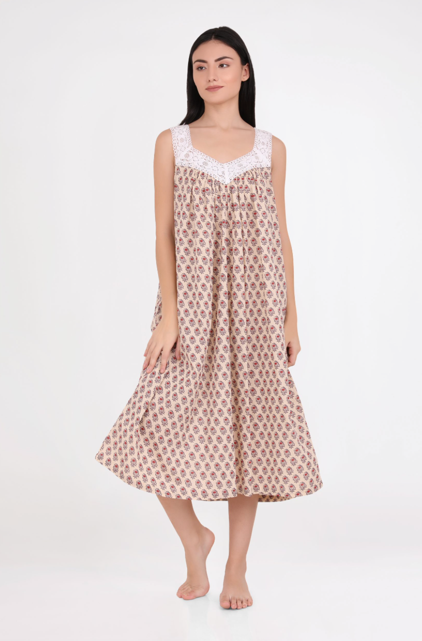 Laced V-Neck Nightie HALF PRICE