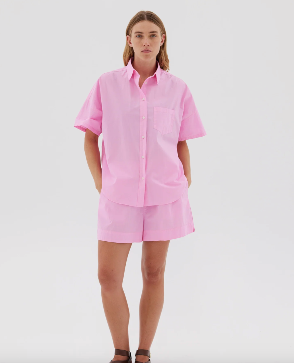 LMND Chiara Short Sleeve Shirt WAS $140