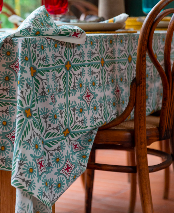 Mandalay Designs Tile Table Linen