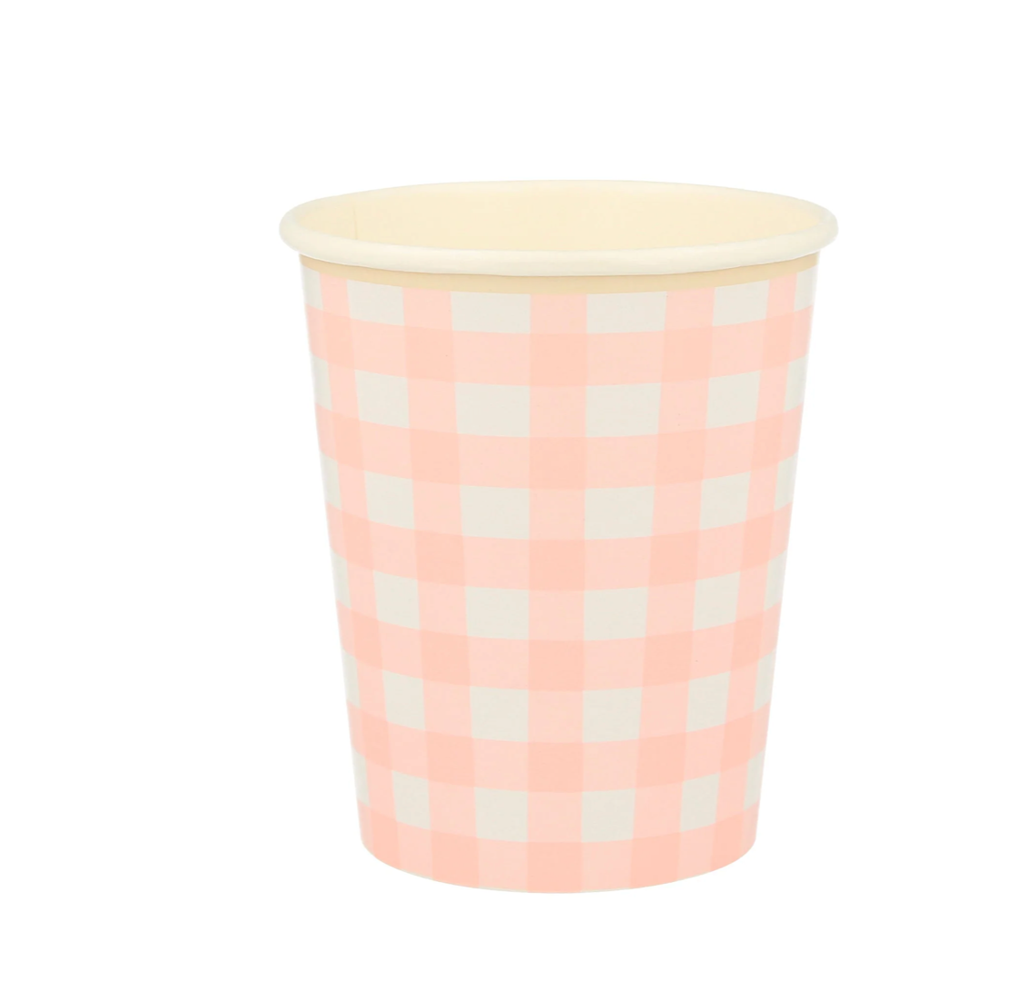 Gingham Paper Cups