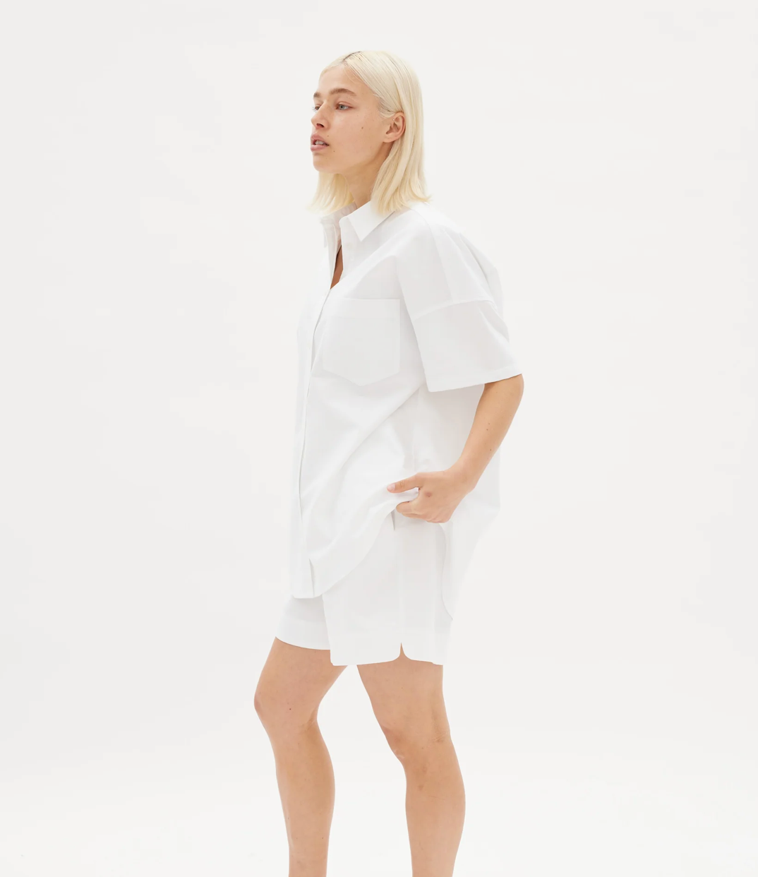 LMND Chiara Mid Elastic Waist Shorts WAS $160