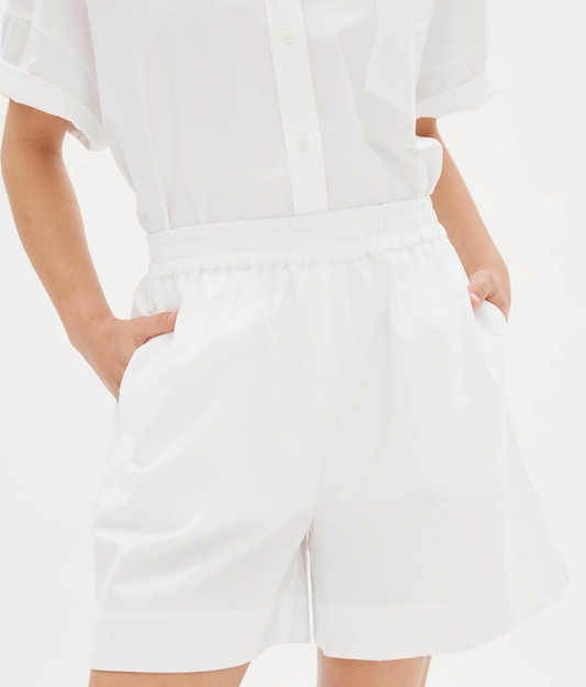 LMND Chiara Mid Elastic Waist Shorts WAS $160