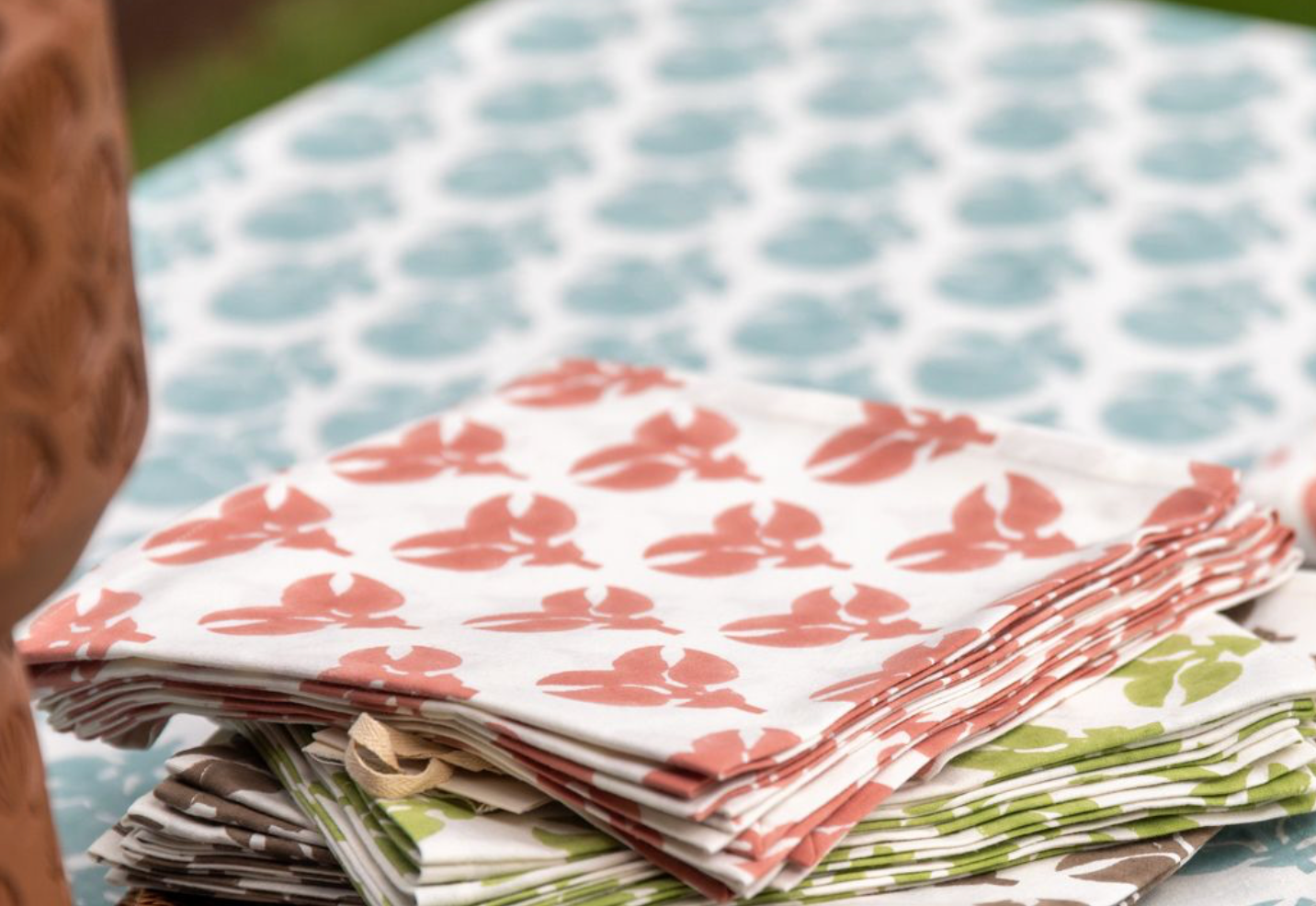Mandalay Designs Buttercup Table Linen - Terracotta