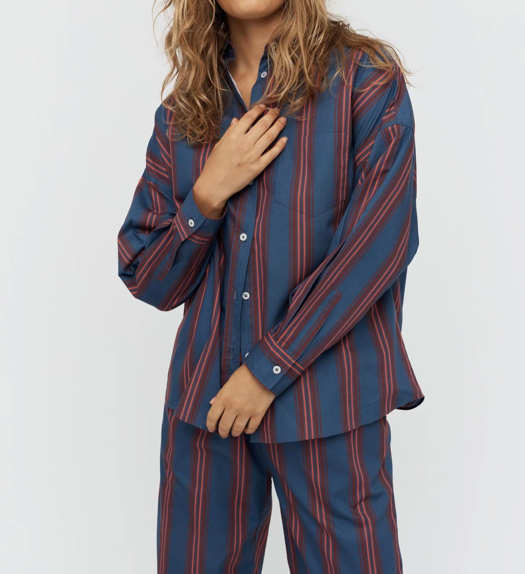 LMND Chiara Classic Stripe Shirt WAS $190