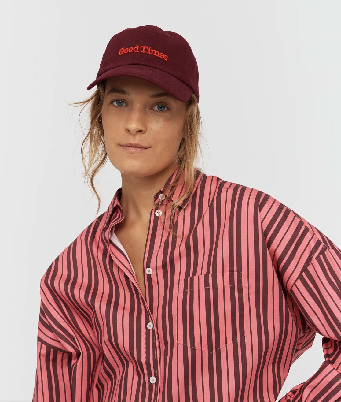 LMND Chiara Classic Stripe Shirt WAS $190