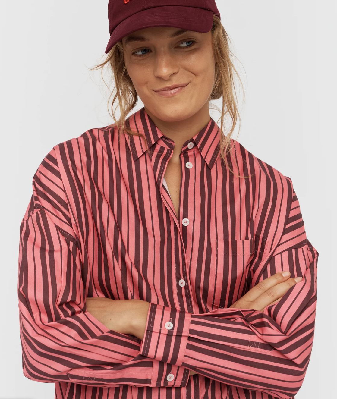 LMND Chiara Classic Stripe Shirt WAS $190