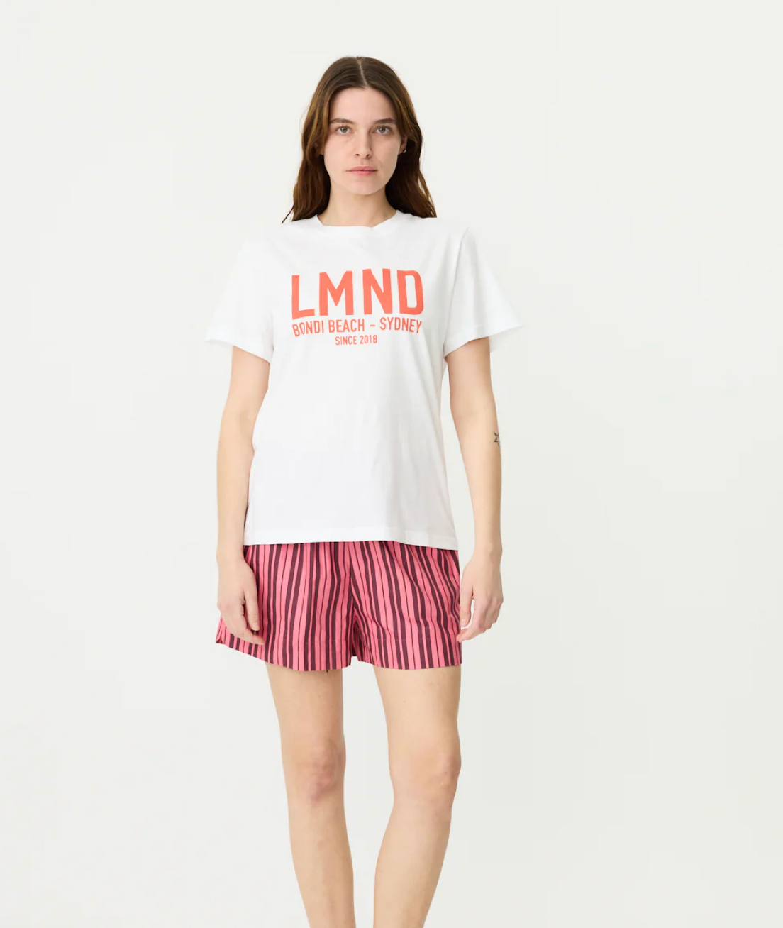 LMND Chiara Classic Stripe Short WAS $160