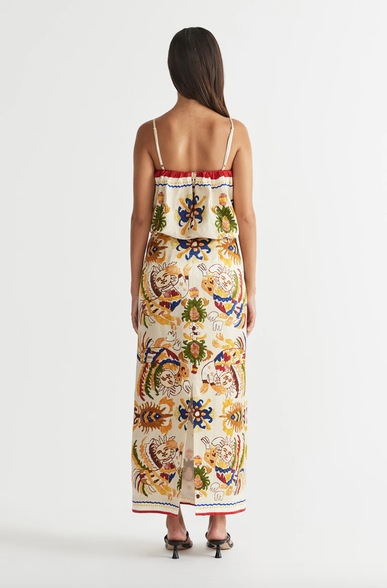 Antipodean Dancer Frill Neckline Dress WAS $895
