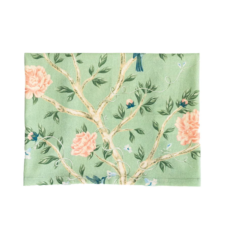 Shirley Chinoiserie Green Table Linen