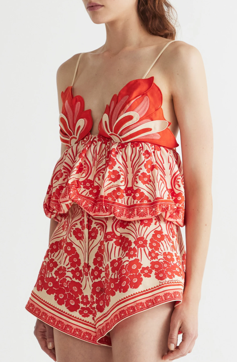 Antipodean Clover Flower Crop Top WAS $525