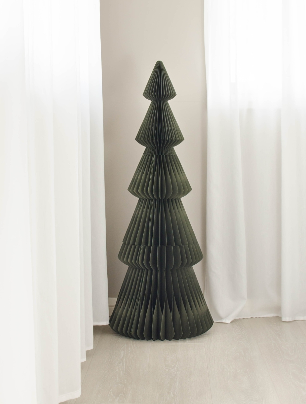 Evergreen Tree Standing Olive Green