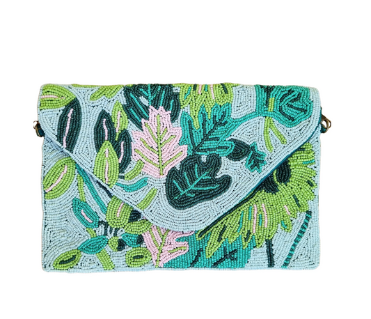 Zoda Beaded Clutch Bag