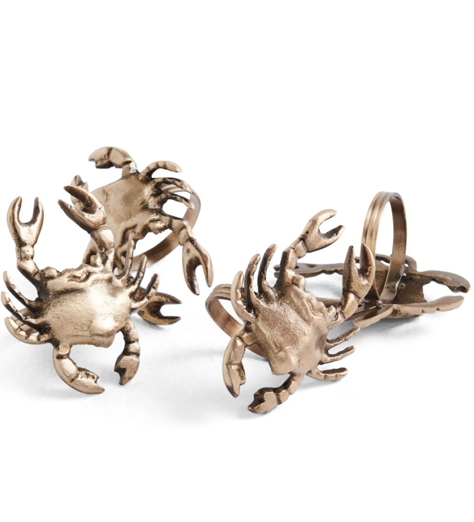Kip & Co Shell Brass Napkin Ring