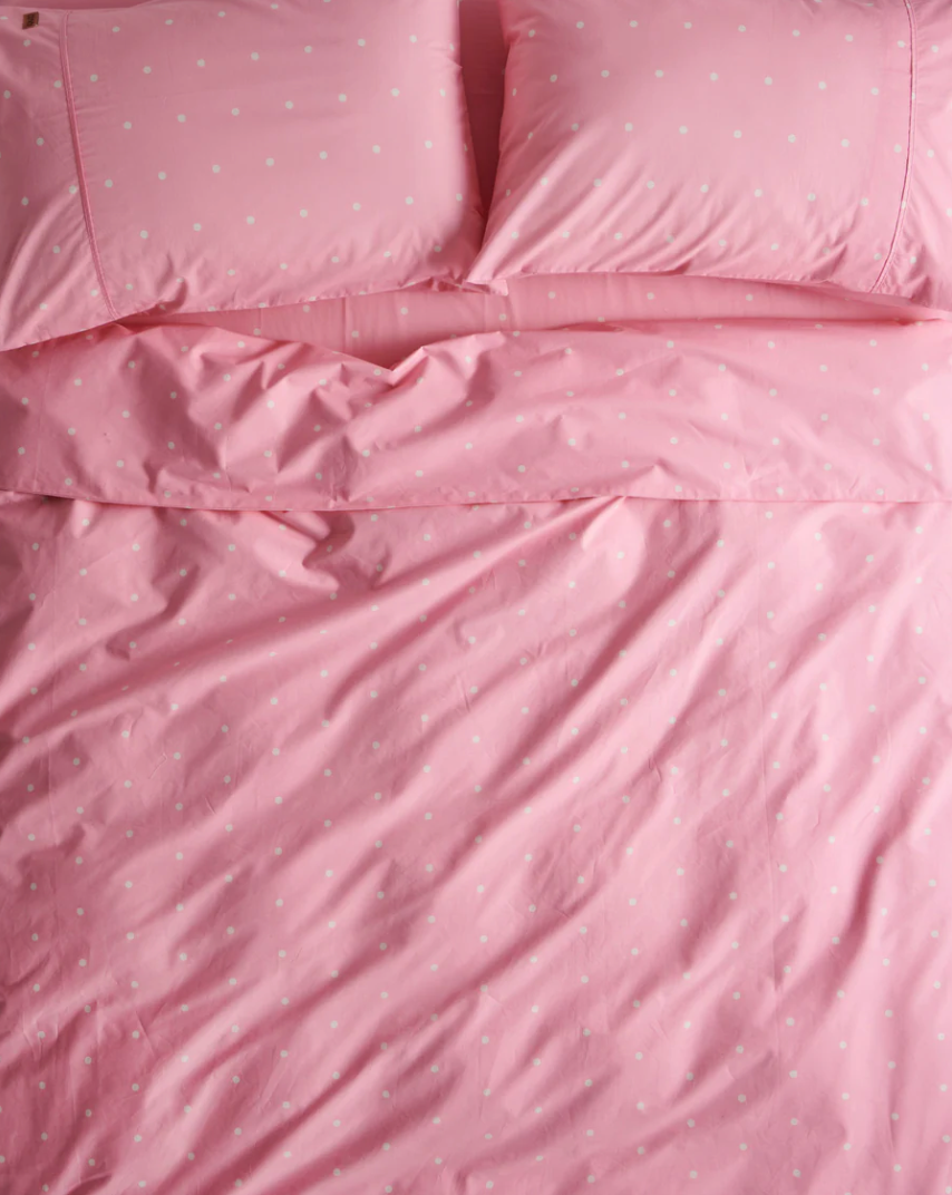 Kip & Co Polkadot Strawberry Bed Linen