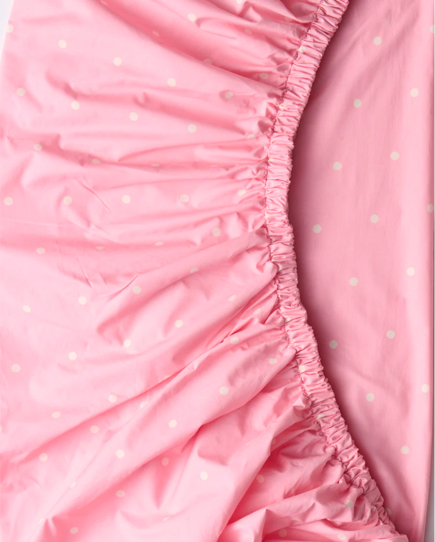 Kip & Co Polkadot Strawberry Bed Linen