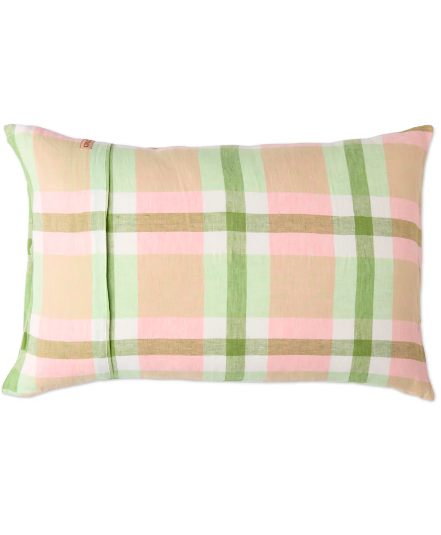Kip & Co Pistachio Tartan Bed Linen
