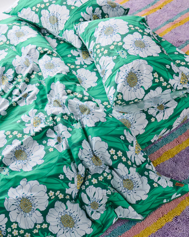 Kip & Co Tumbling Flowers Organic Cotton Bedding