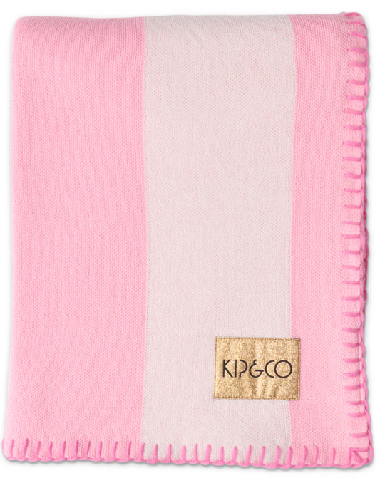 Kip & Co Cotton Candy Knitted Blanket