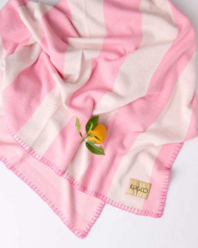 Kip & Co Cotton Candy Knitted Blanket