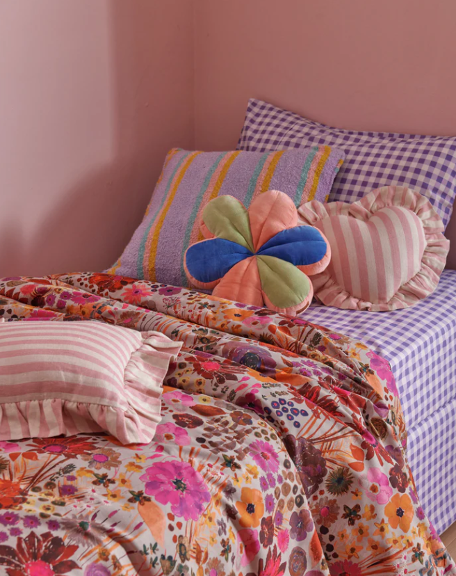 Kip & Co Dainty Velvet Petal Cushion