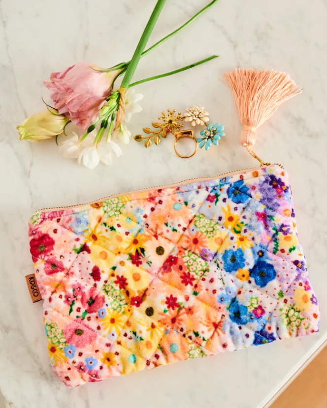 Kip & Co Velvet Cosmetics Purse