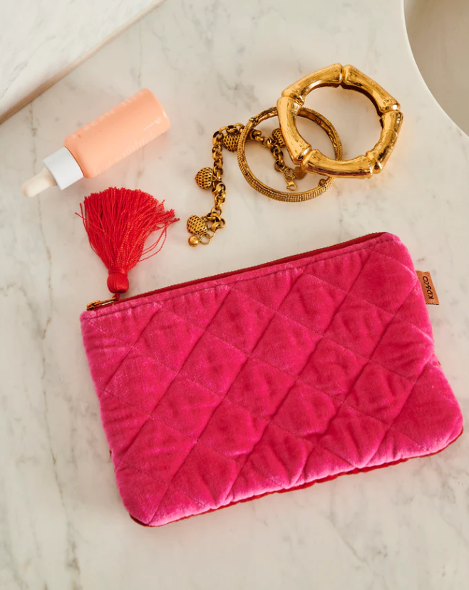 Kip & Co Velvet Cosmetics Purse