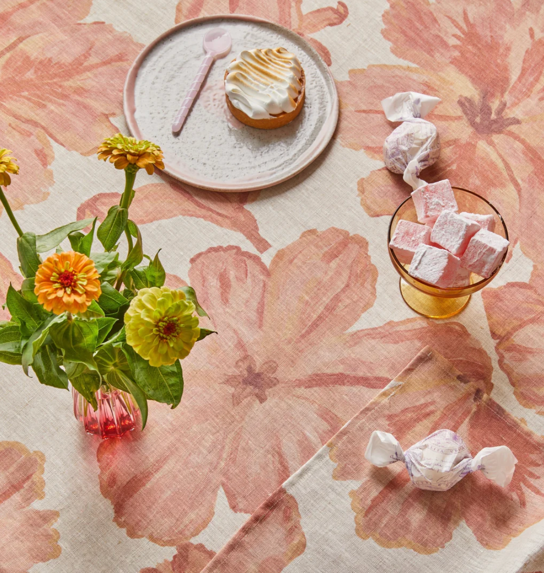 Bonnie & Neil Tulip Pink Table Linen