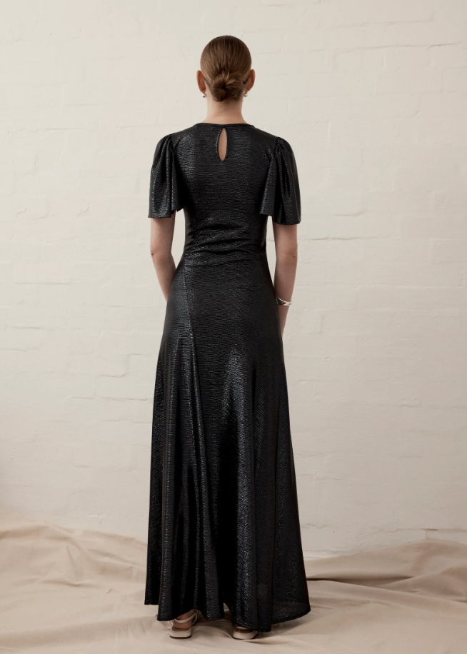 Fluted Maxi Dress