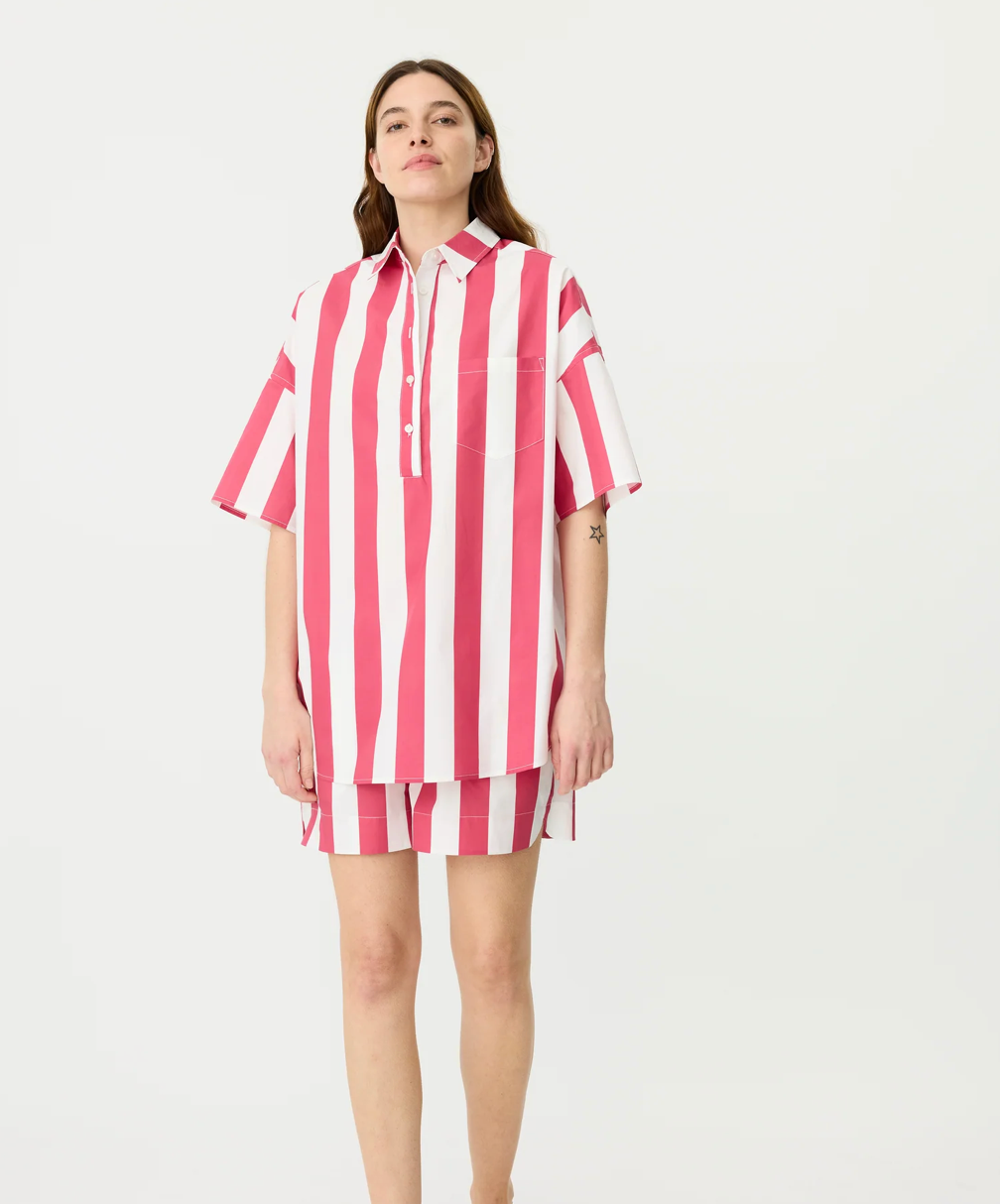 LMND Chiara Half Placket Shirt