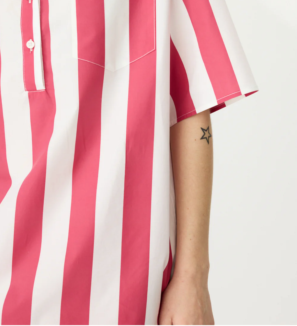 LMND Chiara Half Placket Shirt