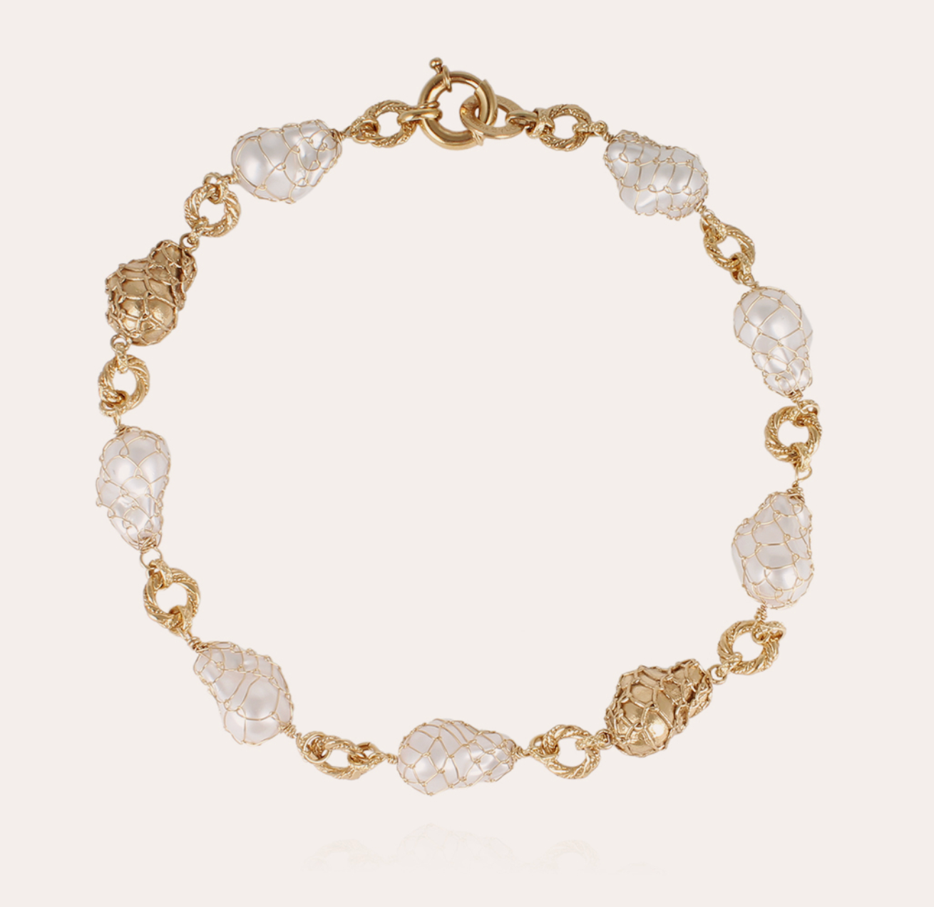 Rainbow Biwa Neckalce