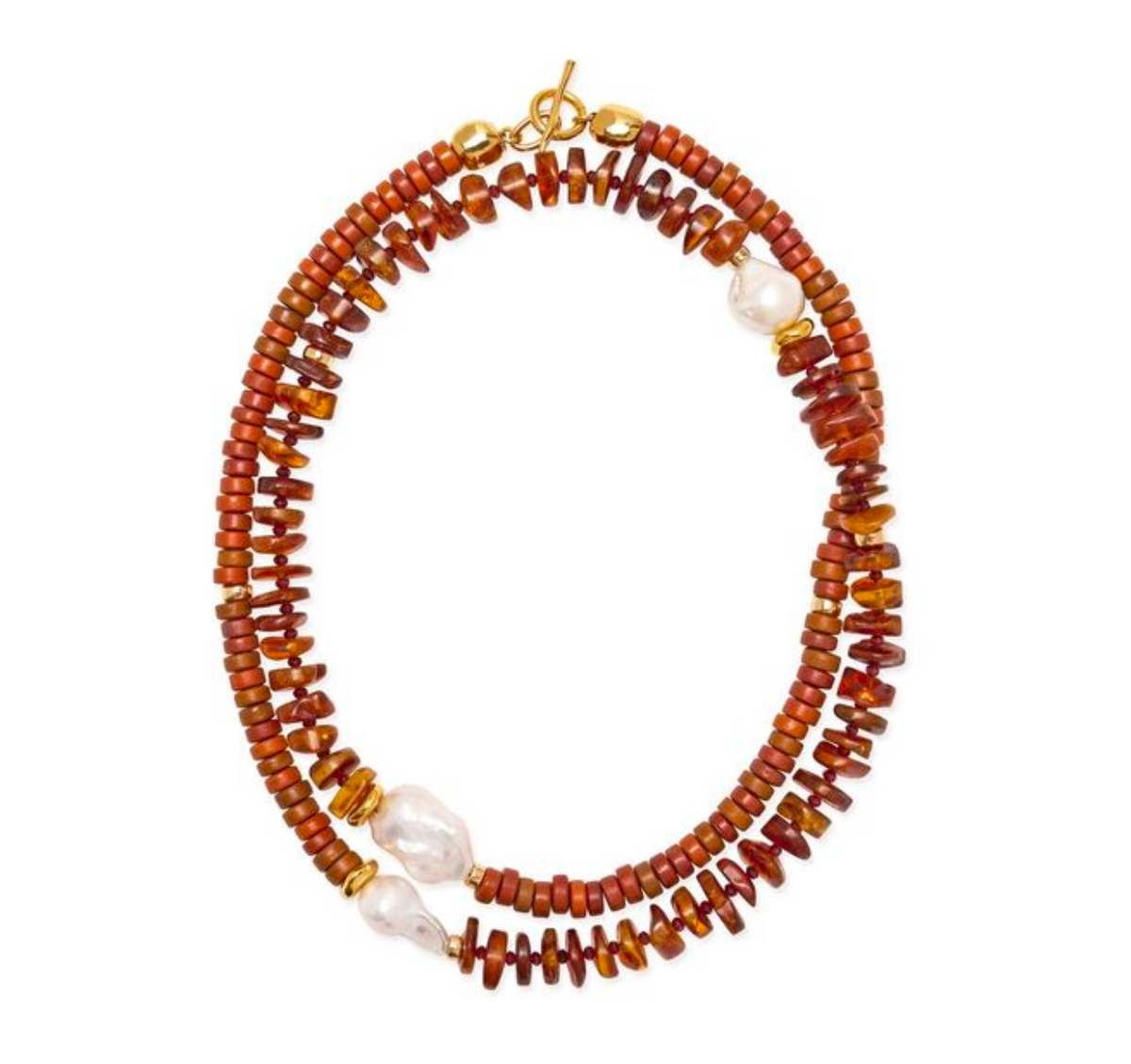 Lizzie Fortunato Cabana Necklace in Dark Amber