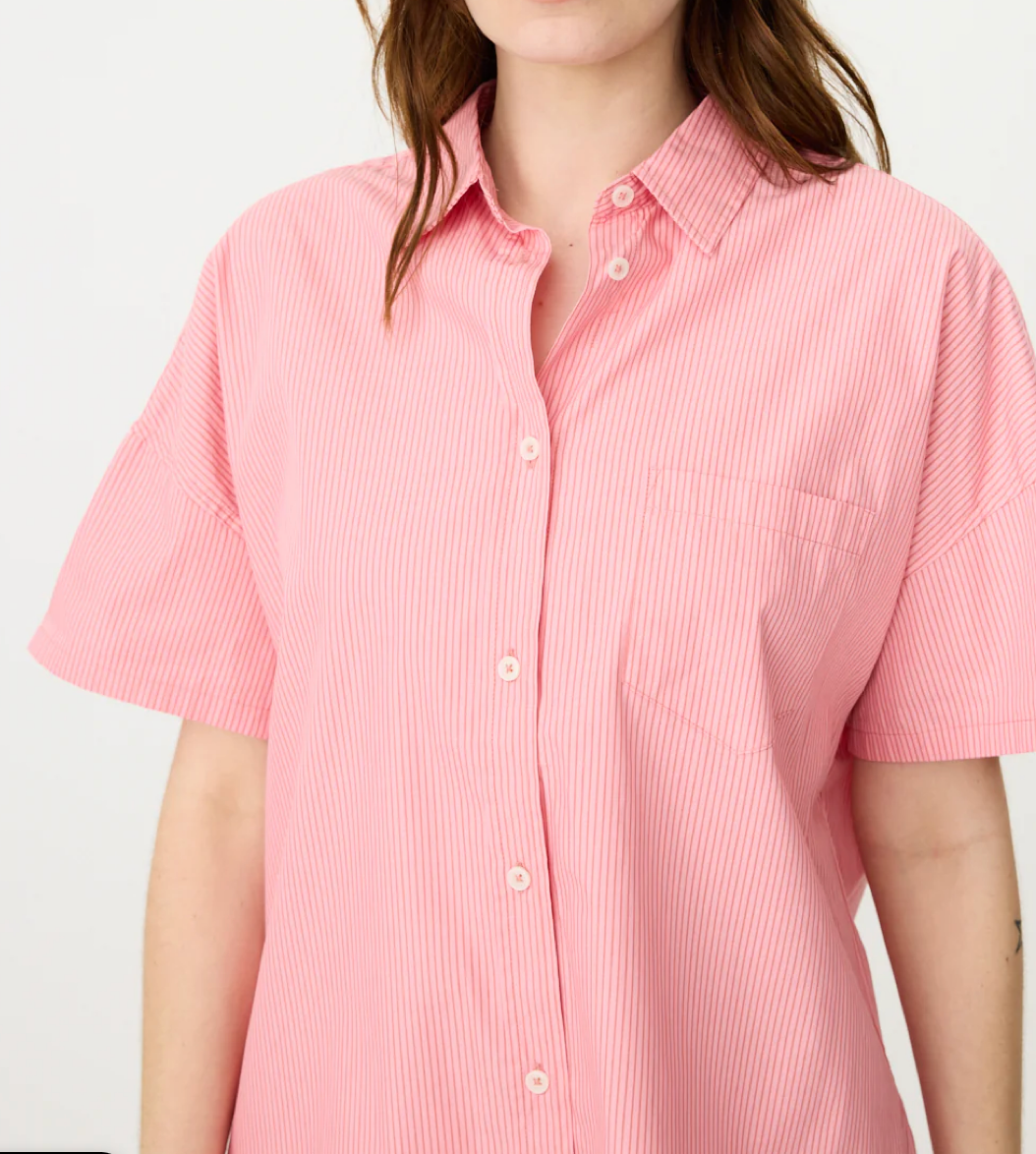 LMND Chiara Short Sleeve Shirt WAS $135