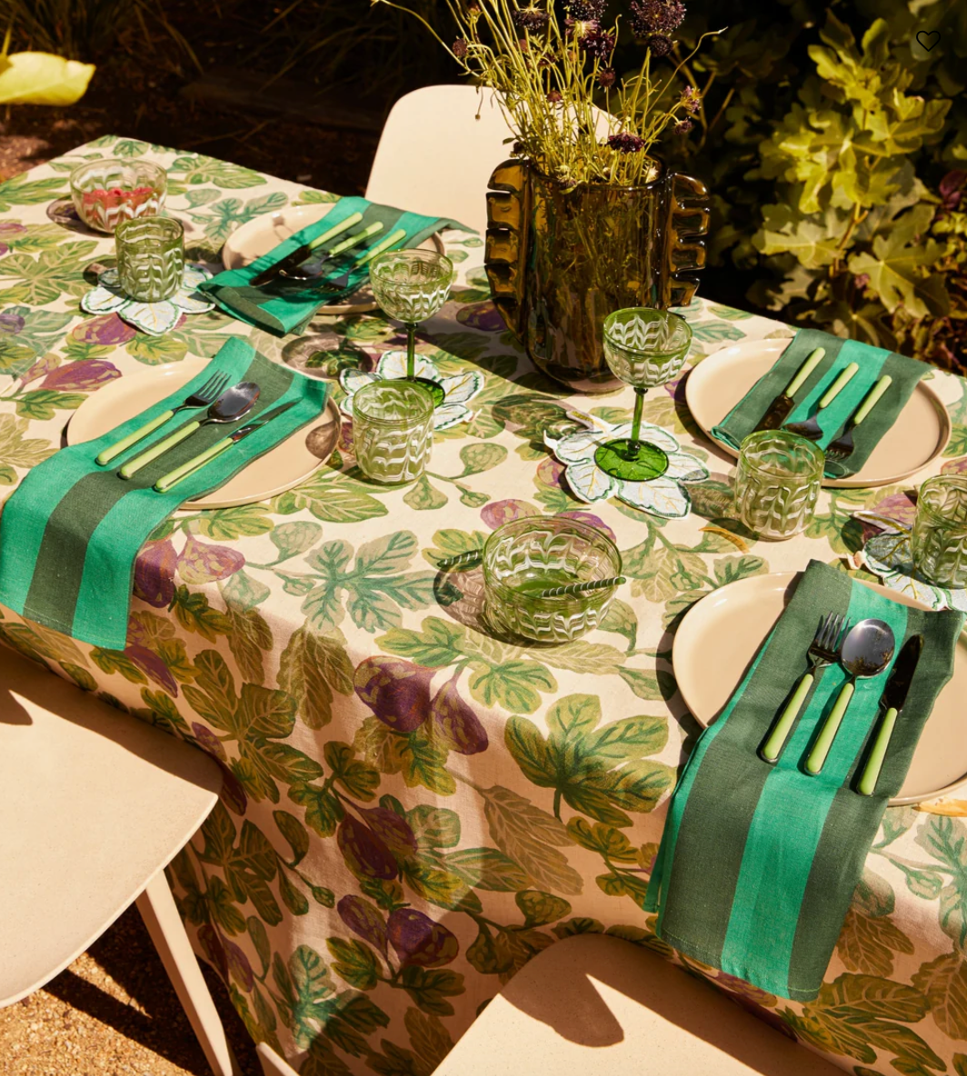 Bonnie & Neil Stripe Emerald Napkins