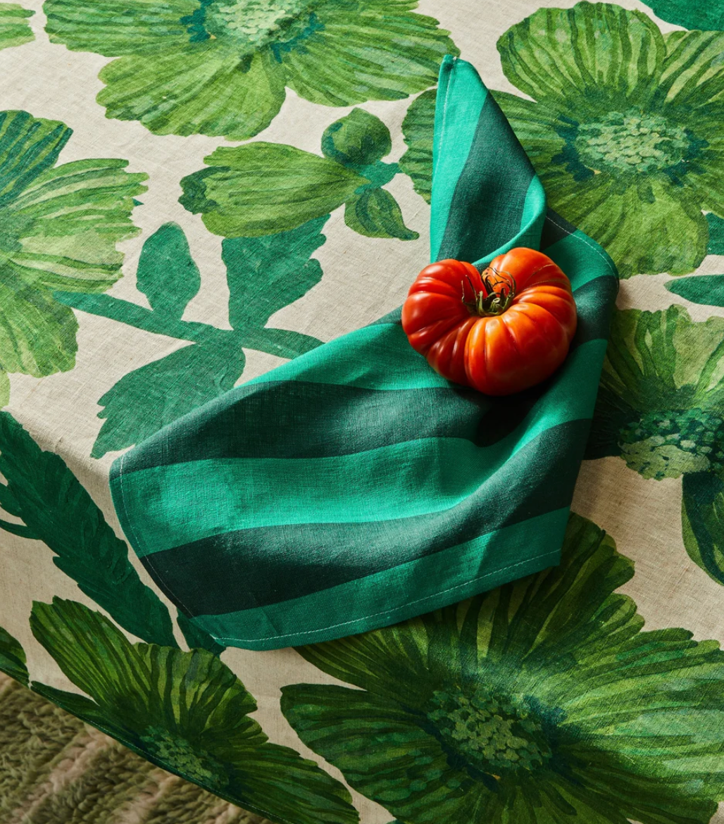 Bonnie & Neil Stripe Emerald Napkins