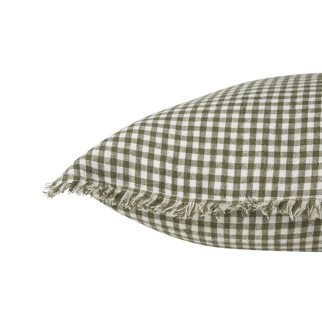 Heath Gingham Cushion WAS $100