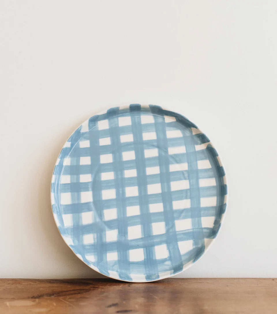 Noss Cornflour Gingham Platter