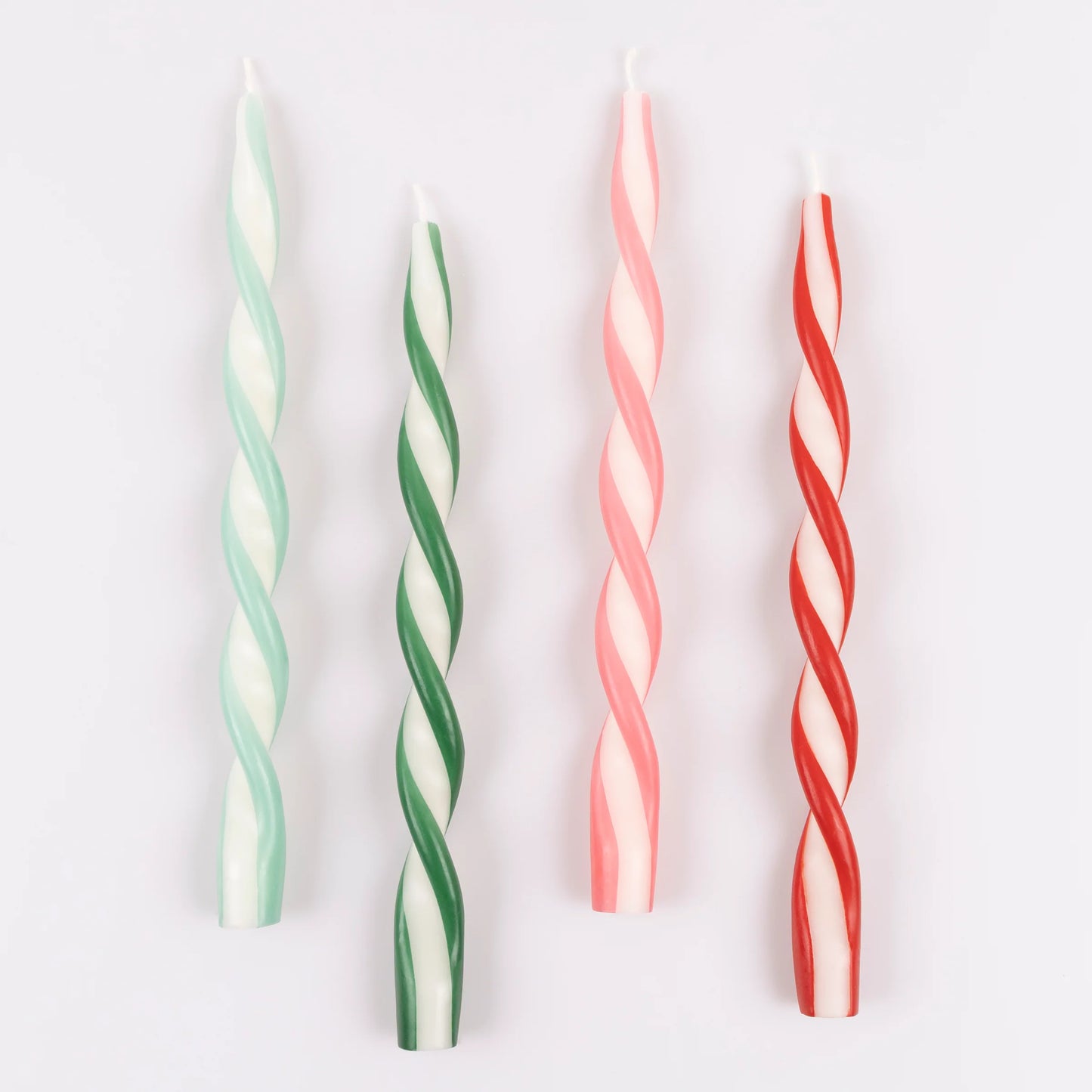 Meri Meri Assorted Stripe Twist Candles (4 Pack)
