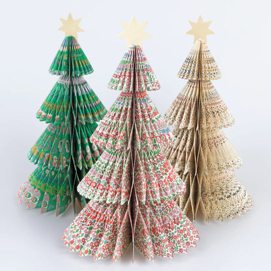Meri Meri x Liberty Paper Trees (3 Pack)