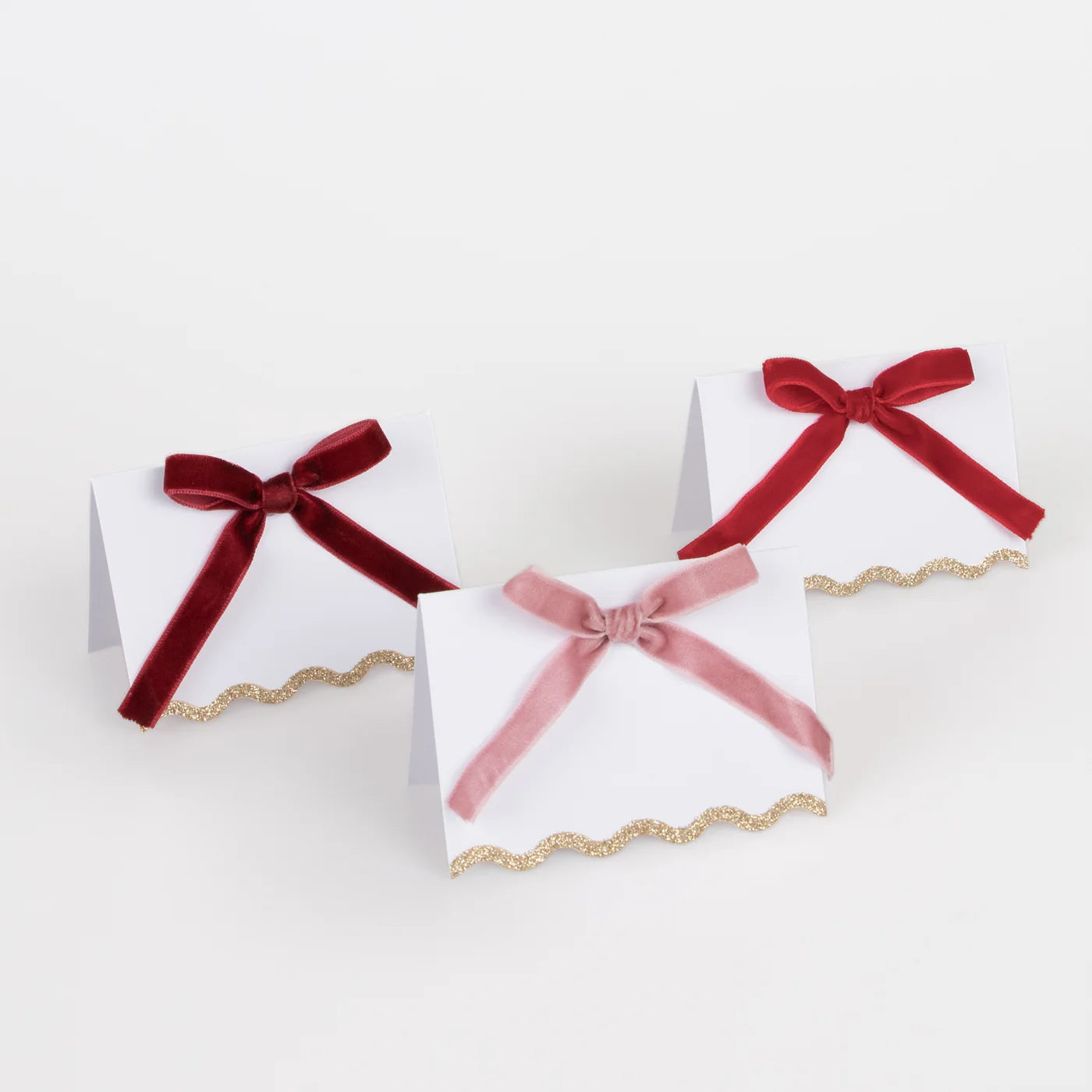 Meri Meri Christmas Velvet Bow Place Cards