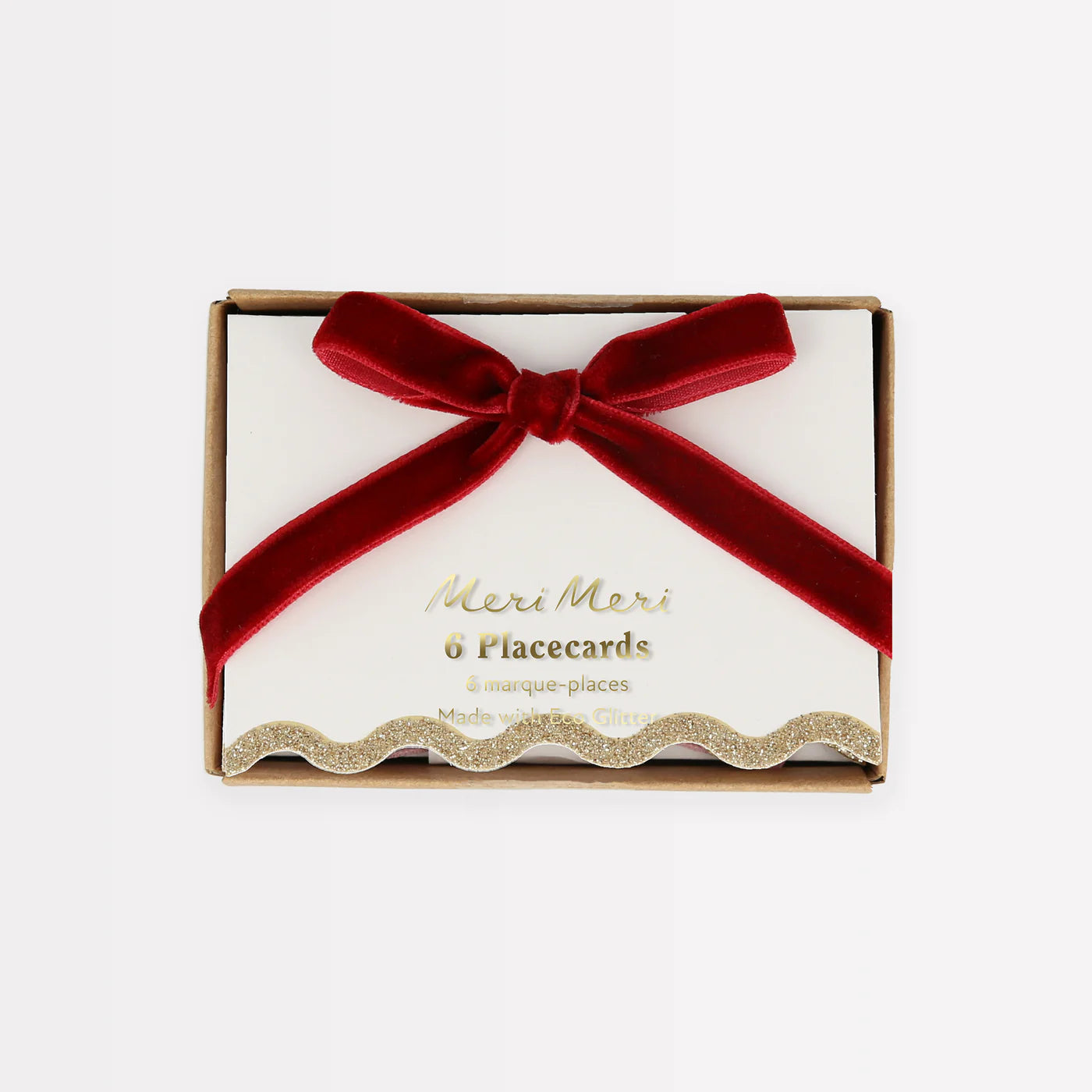 Meri Meri Christmas Velvet Bow Place Cards