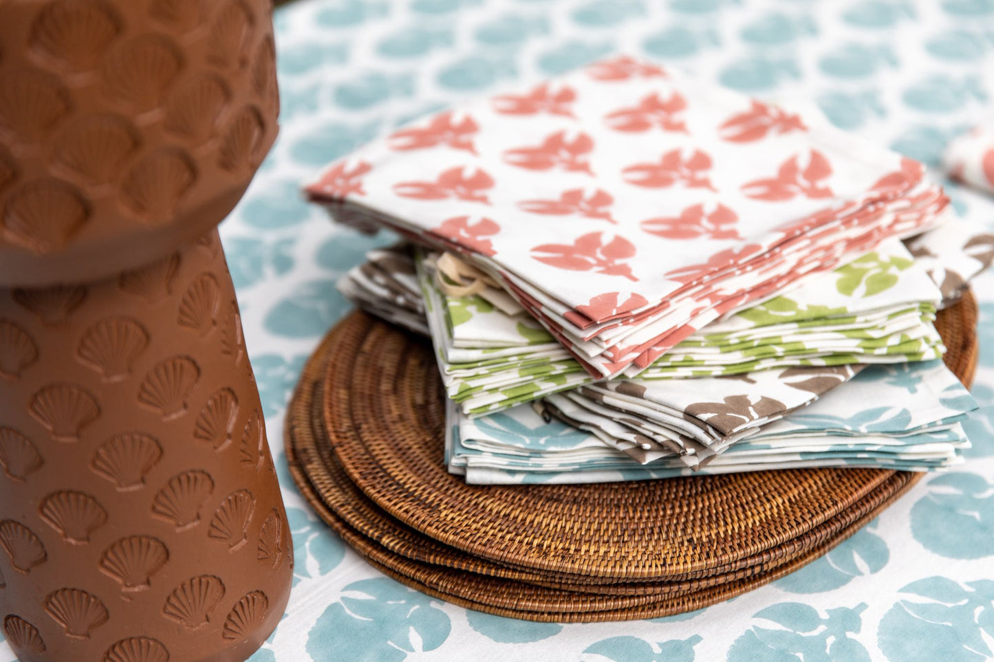Mandalay Designs Buttercup Table Linen - Terracotta