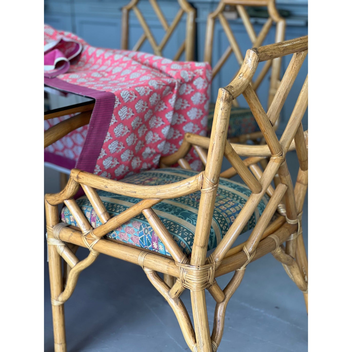 Vintage Cane Dining Setting WAS $1100