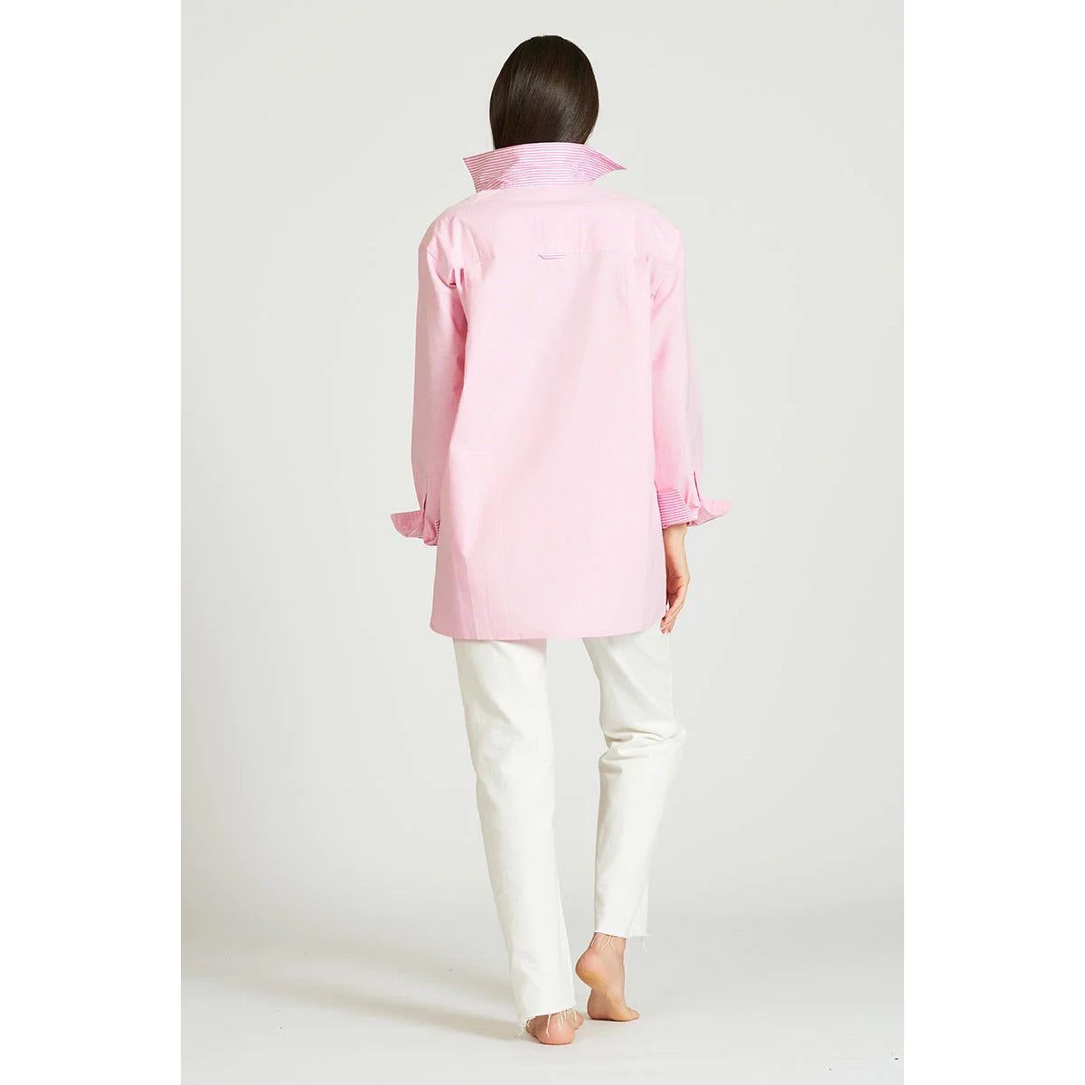 Shirty The Oxford Oversized Shirt - Stripe Pink