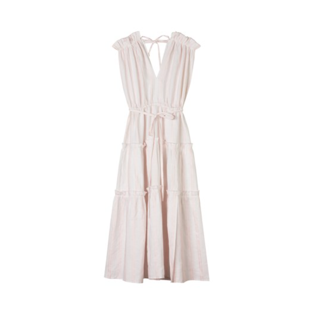 Porcelain Shelly Dress Stripe