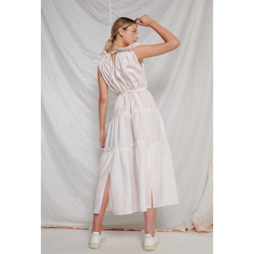 Porcelain Shelly Dress Stripe
